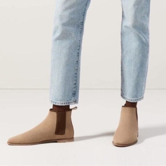 Rothy’s‎ The Merino Square Toe Chelsea Boot in Chestnut Brown Size 10.5 - Picture 1 of 7